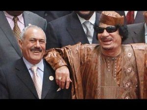 علي عبد الله صالح و معمر القذافي