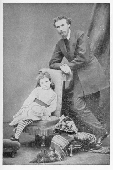 جيرترود بيل في سن الرابعة مع والدها